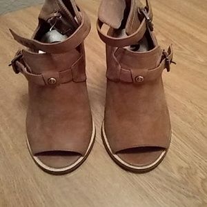 Guess Stacked Heel Sandals